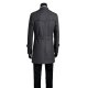 New Tweed Coat Men's Trench Coat Medium Length Korean Version