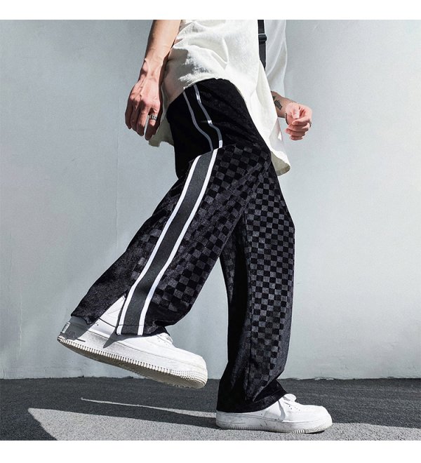 Falling Sense Straight Loose Ins High Street Casual Pants