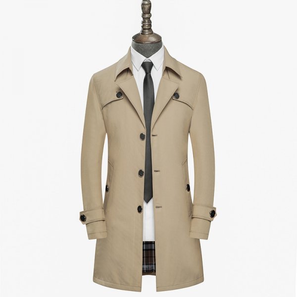 Slim Handsome Coat Trench Coat