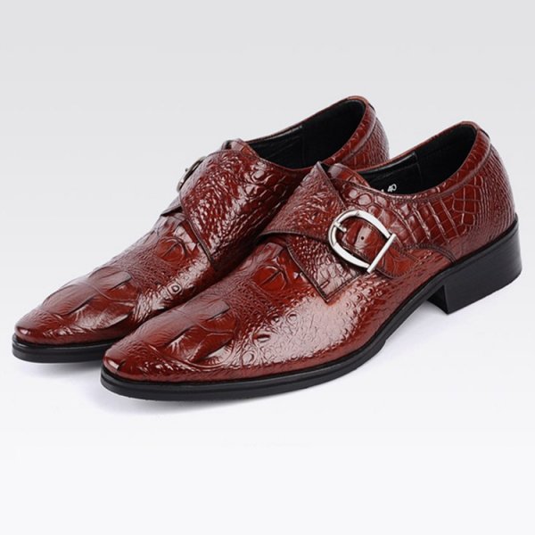 Men's Leather size-shoes Buckle size-shoes