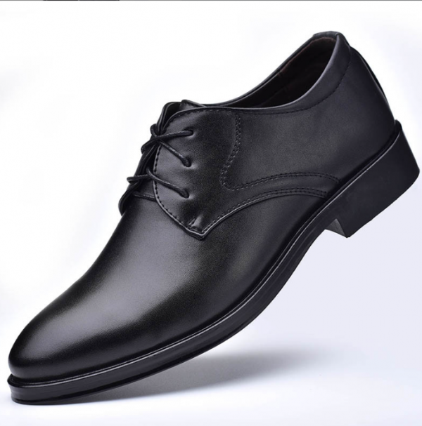 Black Size-Shoes with Pointed Toe for Men