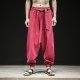 Spring and Summer New Chinese Style Pants Men's Elastic Band Width