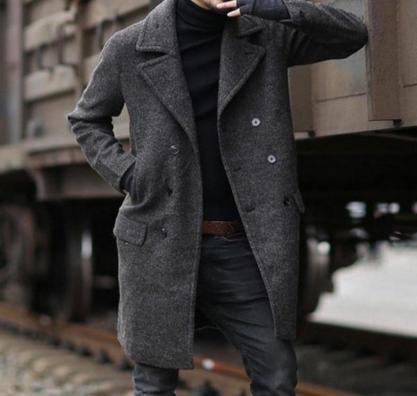 Classic Woolen Coat Trench Coat